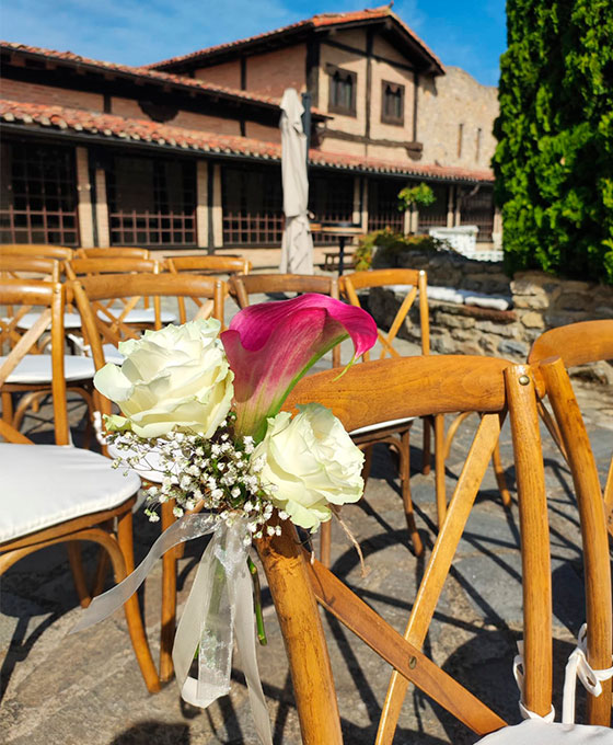 decoración de boda con flores
