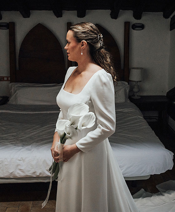 ramo de novia elegante y sencillo